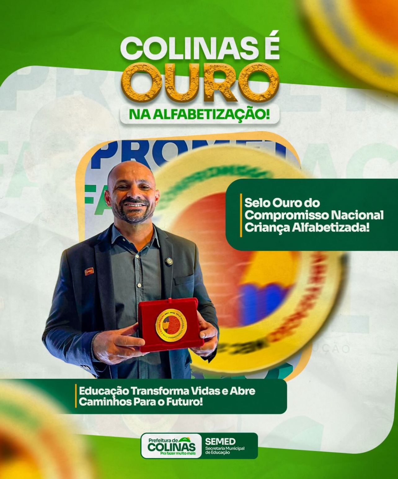 Colinas recebe Selo Ouro da Educação e se torna referência no Maranhão