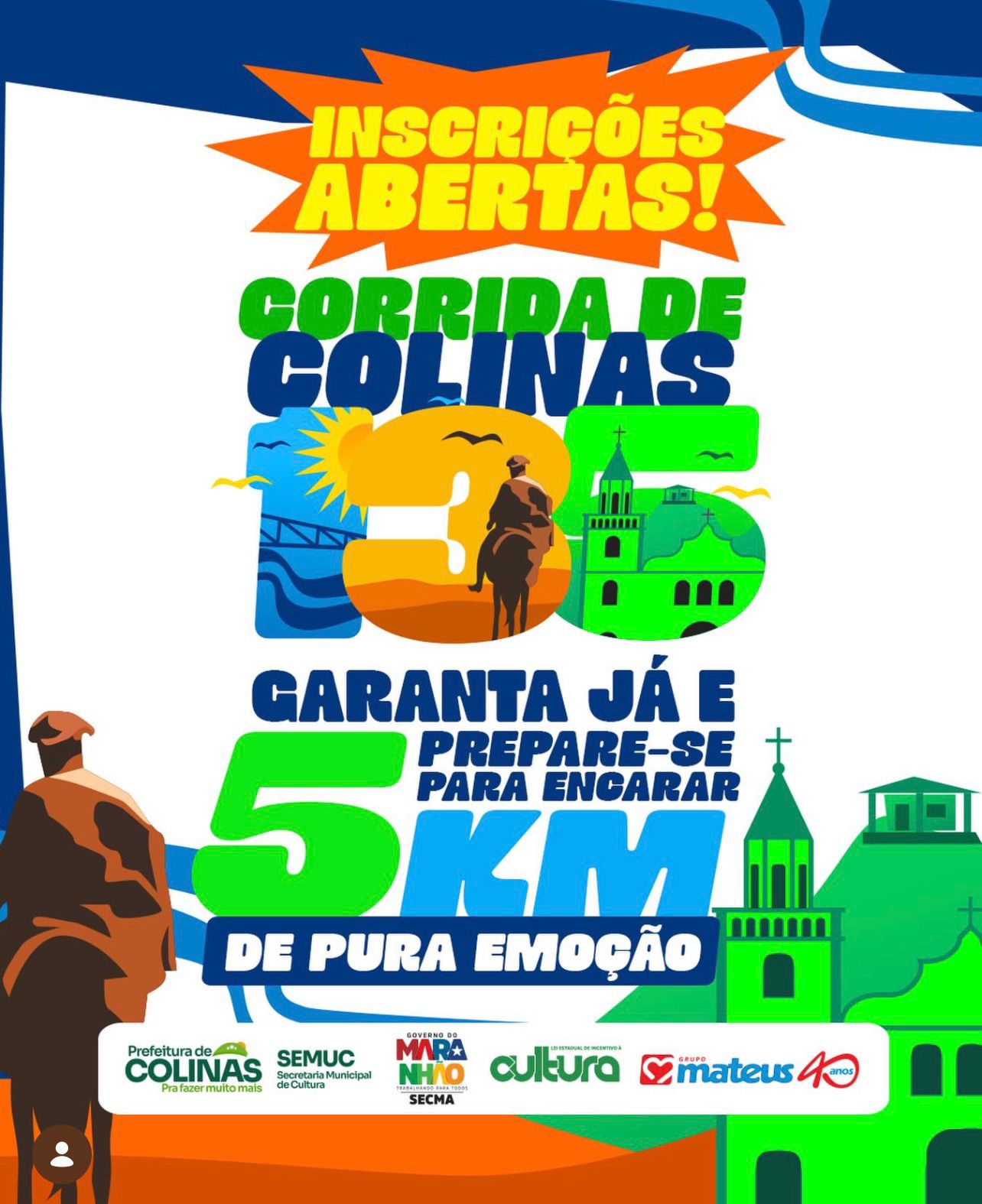 Colinas 135 anos: Inscrições abertas para a 